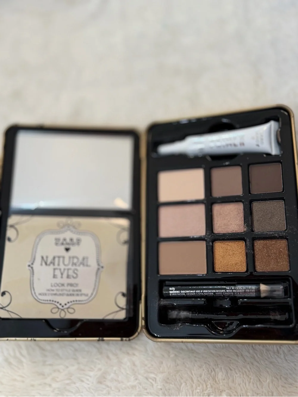Hard Candy Gold Metallic Natural Eyes Neutral Eyeshadow Tin tb